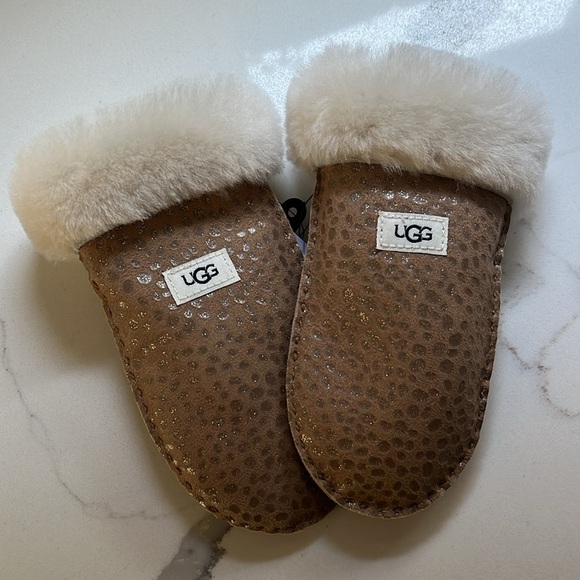 NWT UGG Kids Sparkle Dot Mittens - Picture 3 of 4